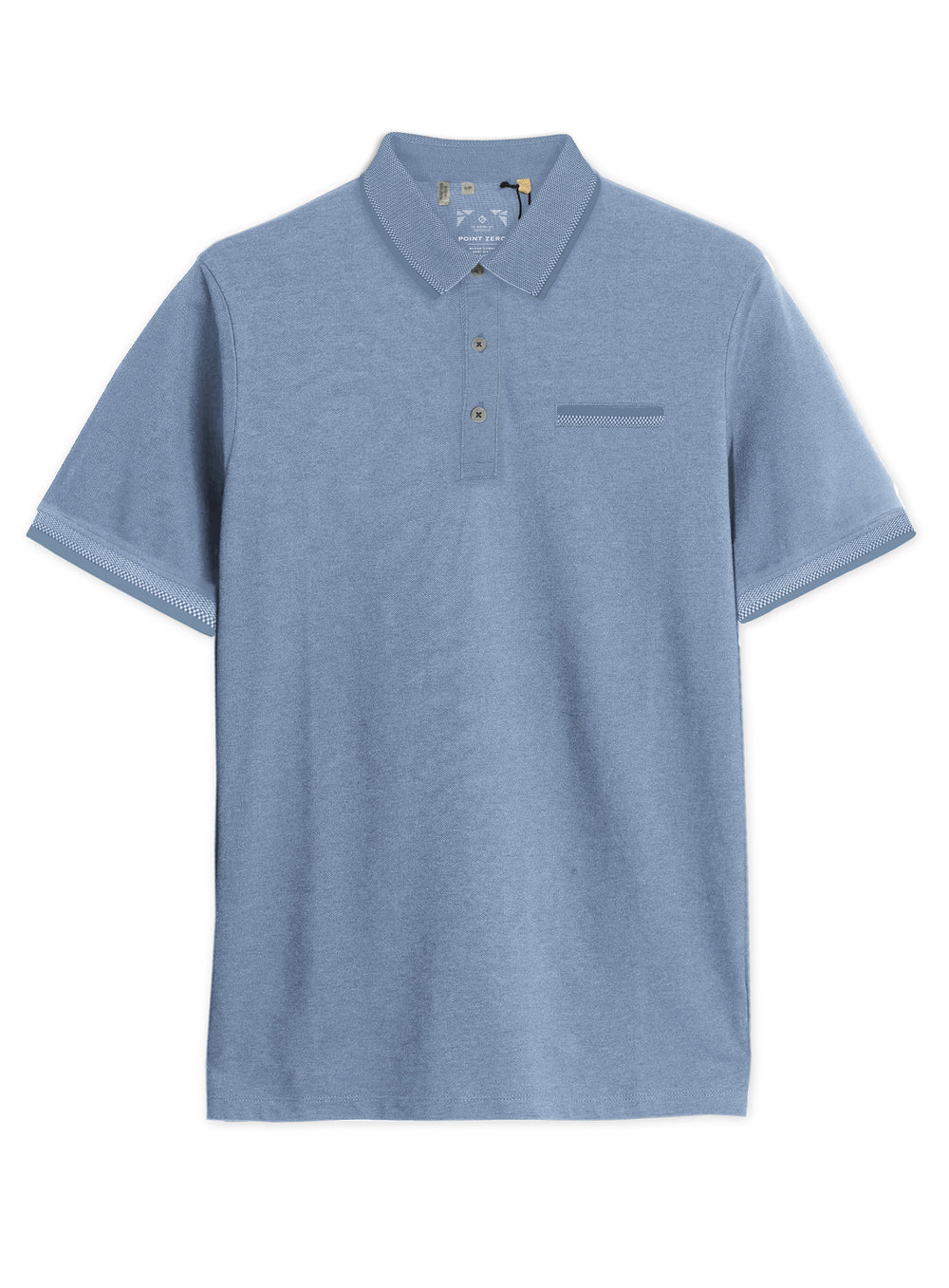 KREG - PIQUE POLO TWO TONE WITH CHEST POCKET "HORIZON"