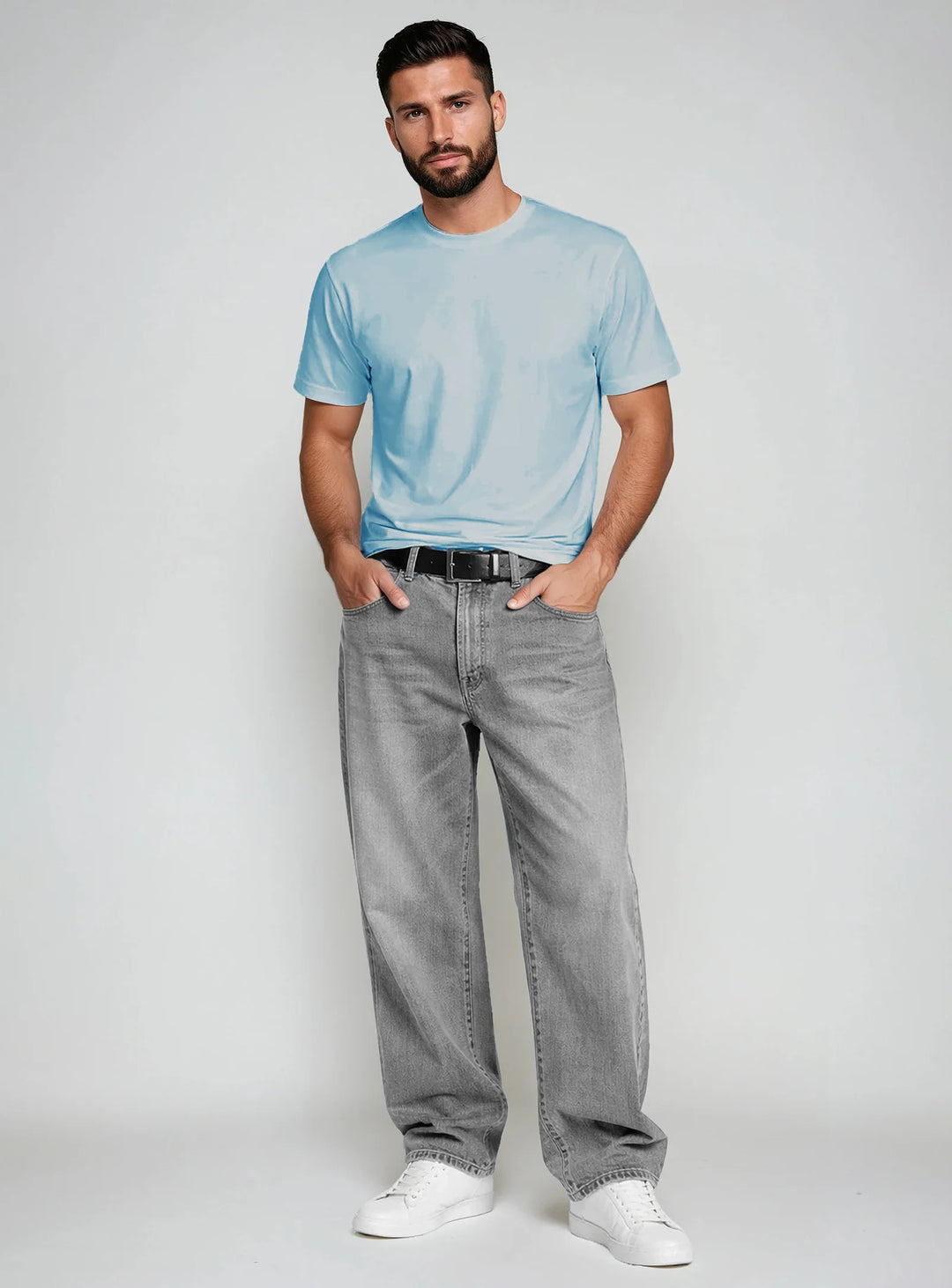 KIX - ESSENTIAL COTTON CREWNECK T-SHIRT "HORIZON"