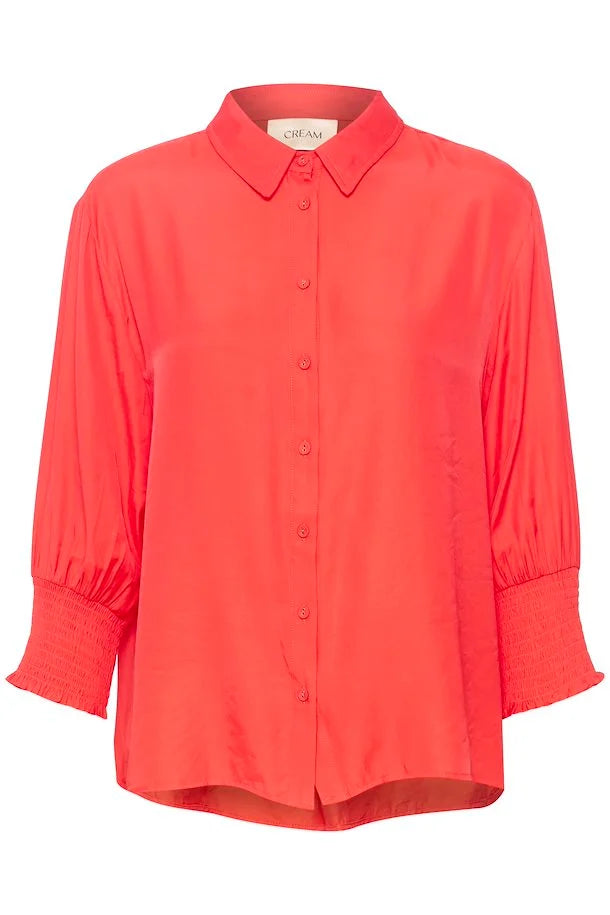 CRNOLA SHIRT - HOT CORAL