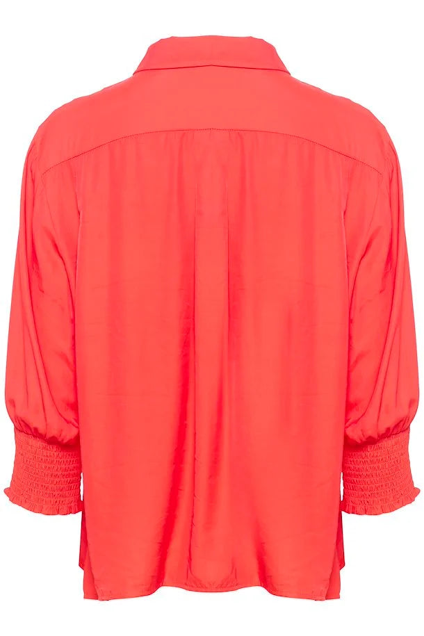 CRNOLA SHIRT - HOT CORAL