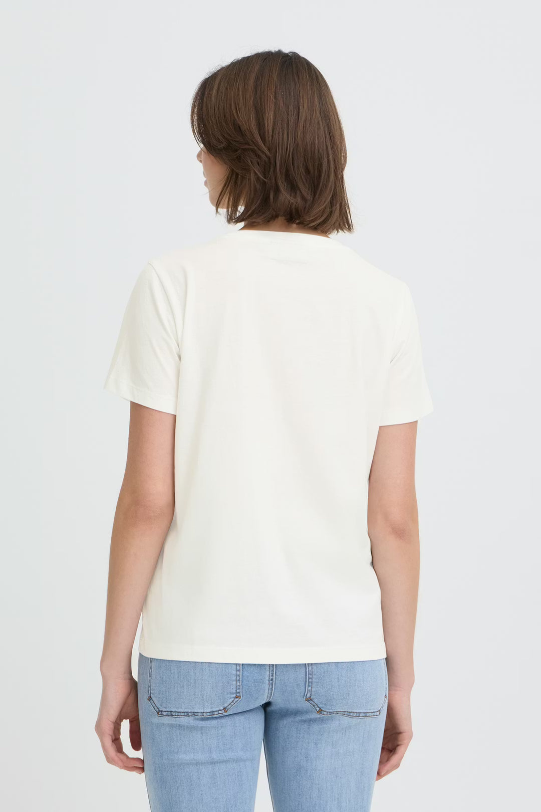 FRRIASA TEE "HYDRANGEA EMB/WHITE"