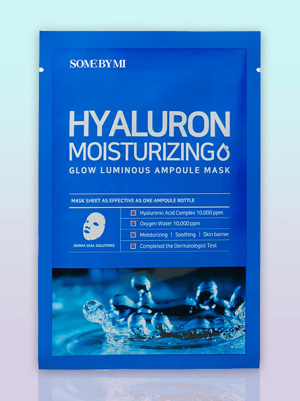 HYALURON MOISTURIZING GLOW LUMINOUS AMPOULE MASK 1PC