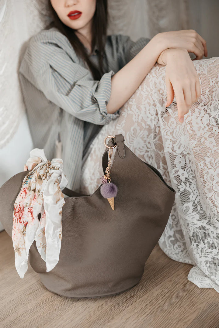 PLUSH ICE CREAM CHARM IN PISTACHIO