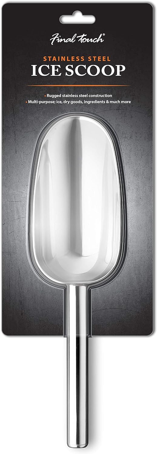 FINAL TOUCH STAINLESS STEEL ICE SCOOP