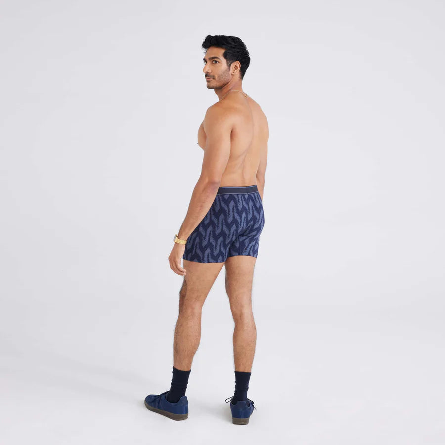 DAYTRIPPER BOXER BRIEF 5" "IKAT CHEVRON - DEEP NAVY"