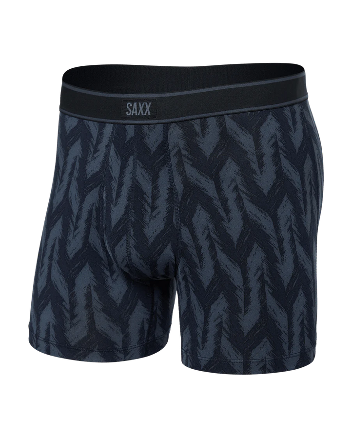 DAYTRIPPER BOXER BRIEF 5" "IKAT CHEVRON - DEEP NAVY"