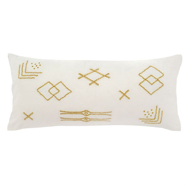 INDABA 15X32 SAFI PILLOW - WHITE