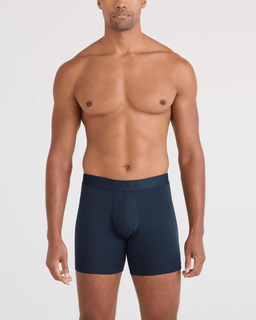 DROPTEMP COOLING COTTON BOXER BRIEF 6" "DARK INK"