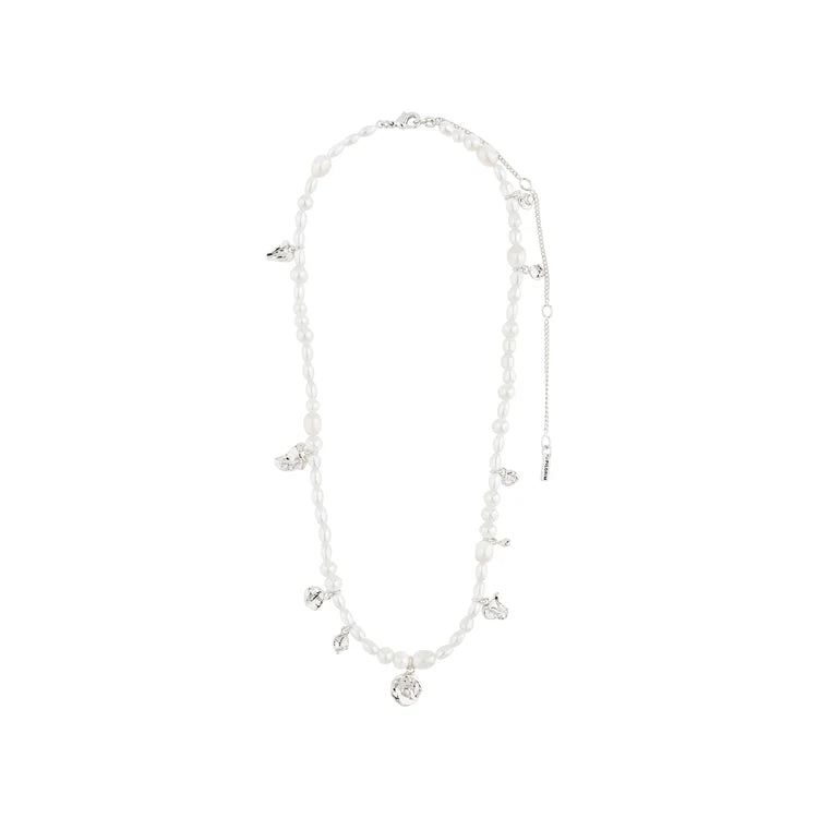 INTENT PEARL NECKLACE (SILVER-PLATED)