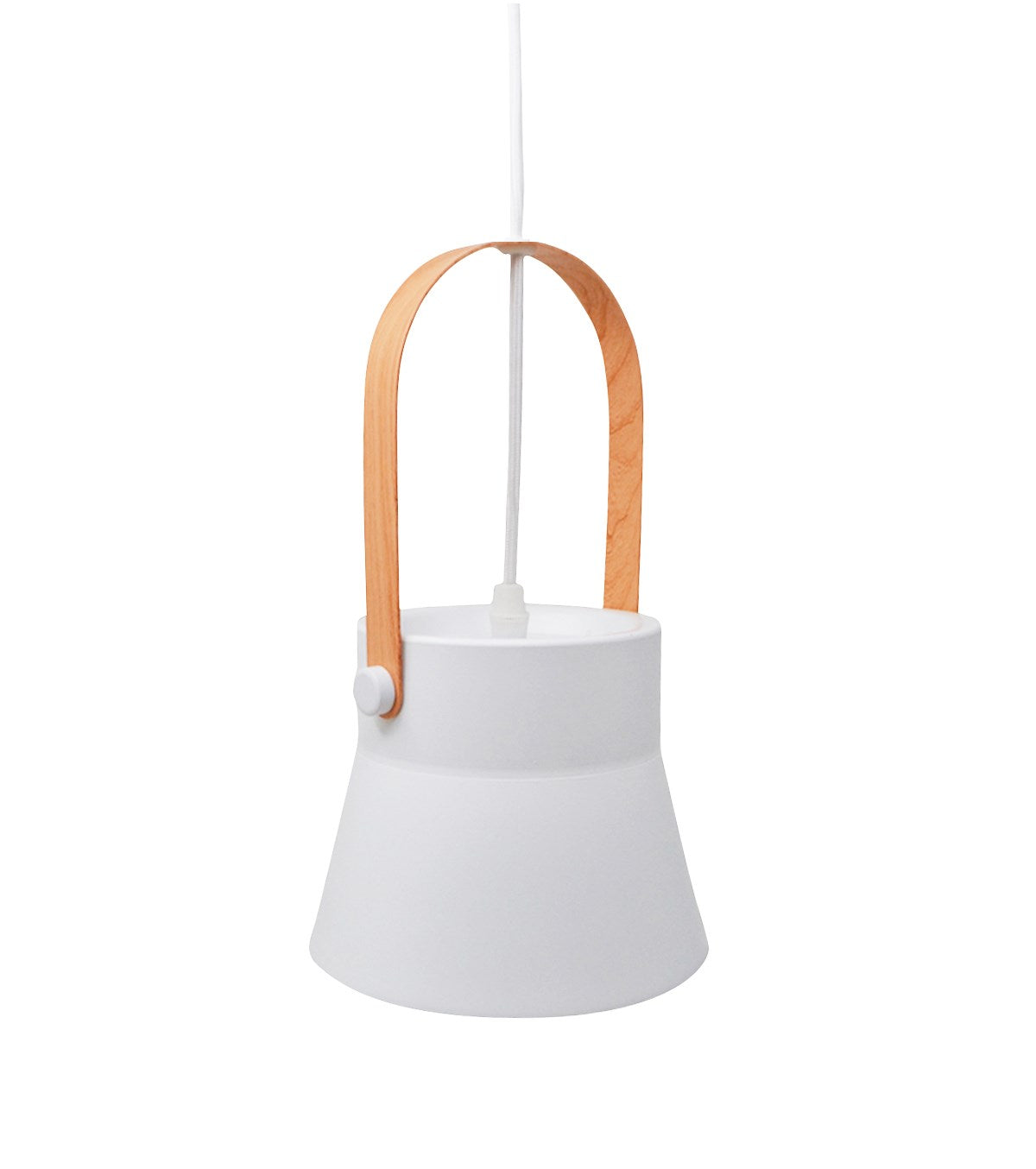 ISHA PENDANT LIGHT - WHITE 16X16X27CM