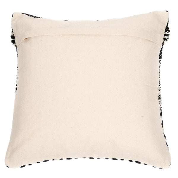 IZEL BLACK AND WHITE DECORATIVE PILLOW 18X18