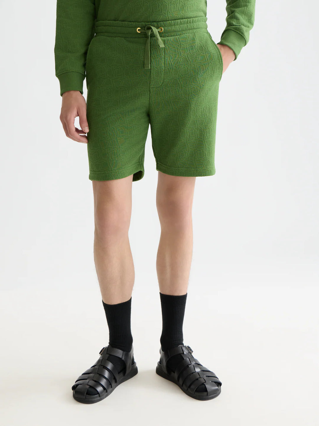 JACQUARD SHORTS "GARDEN GREEN"