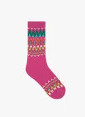 CASHMERE JACQUARD SOCKS - ROSA 36/40