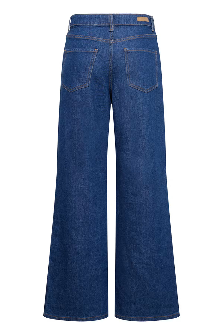 BYKAJANE WIDE LEG JEANS "DARK BLUE DENIM"
