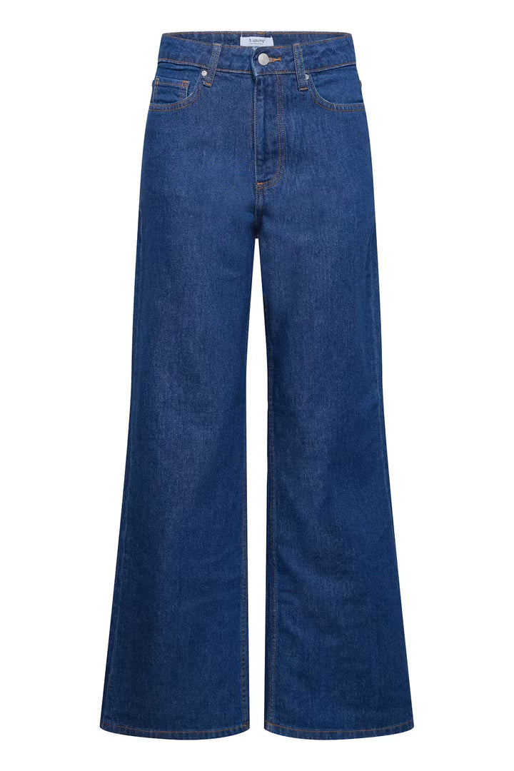 BYKAJANE WIDE LEG JEANS "DARK BLUE DENIM"