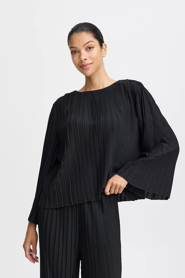 B.YOUNG JANSE BLOUSE - BLACK