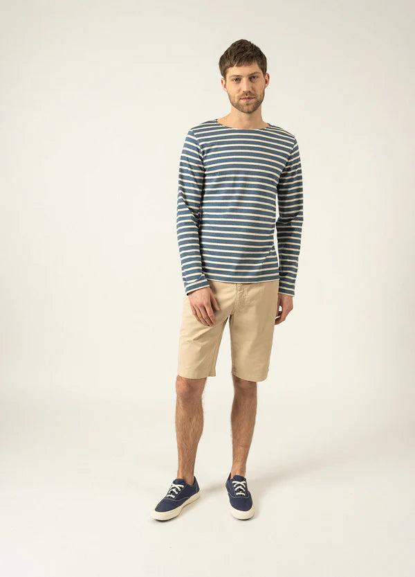 MINQUIERS STRIPED SAILOR SHIRT - JEAN/CHANVRE, MARINE/ECRU,