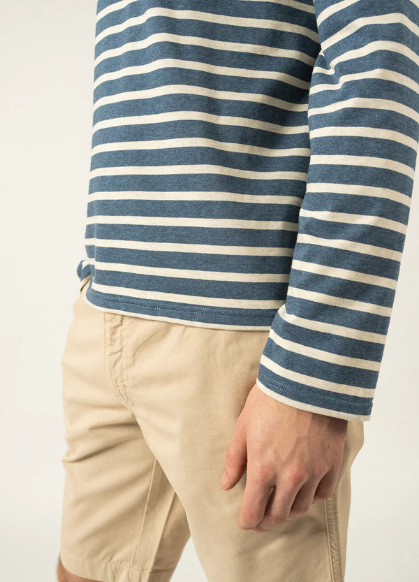 MINQUIERS STRIPED SAILOR SHIRT - JEAN/CHANVRE, MARINE/ECRU,