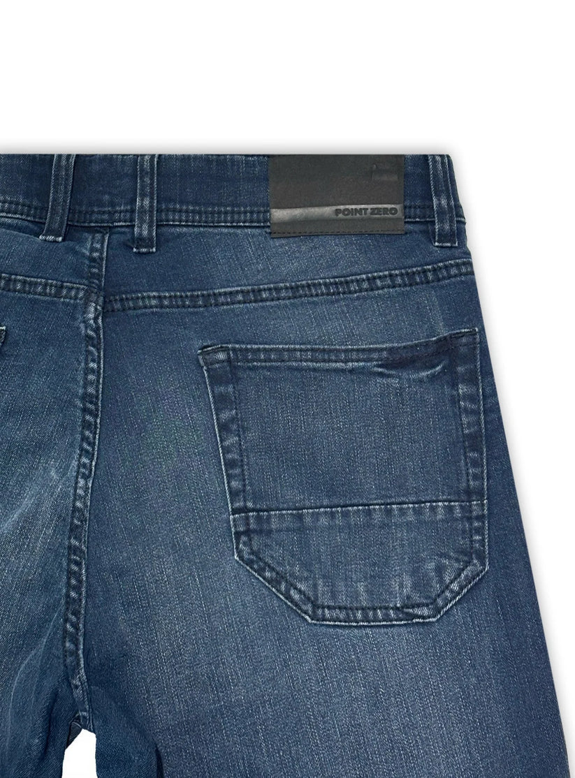 SLIM FIT STRETCH JEANS "BLUE"
