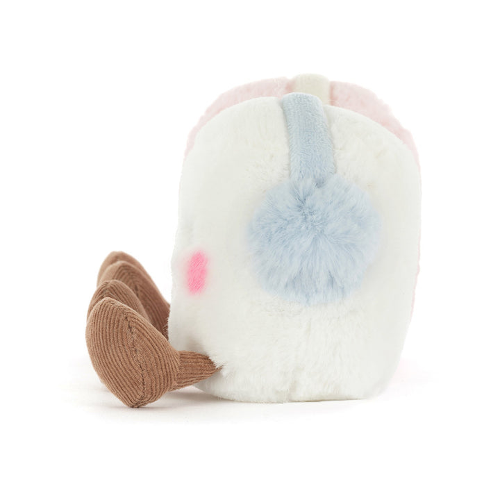 JELLYCAT AMUSEABLES TOASTIE PINK AND WHITE MARSHMALLOWS