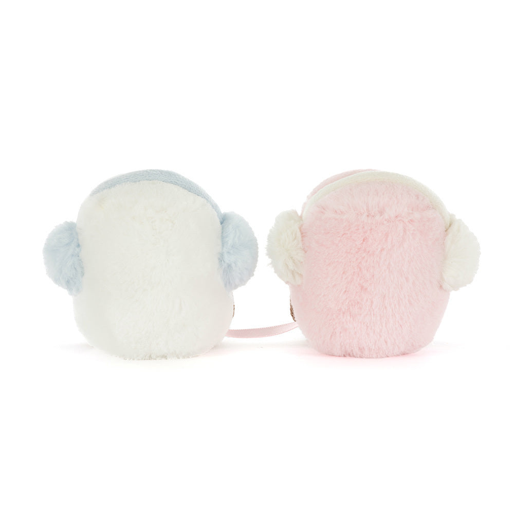 JELLYCAT AMUSEABLES TOASTIE PINK AND WHITE MARSHMALLOWS