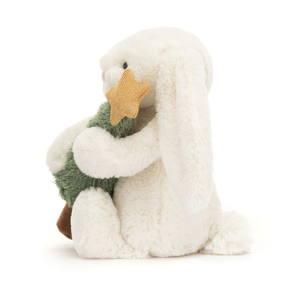 JELLYCAT BASHFULL BUNNY WITH CHRISTMAS TREE