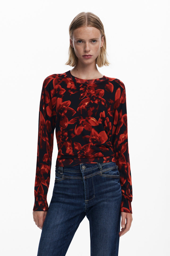 LIGHTWEIGHT FLORAL SWEATER "JERS_LUND"