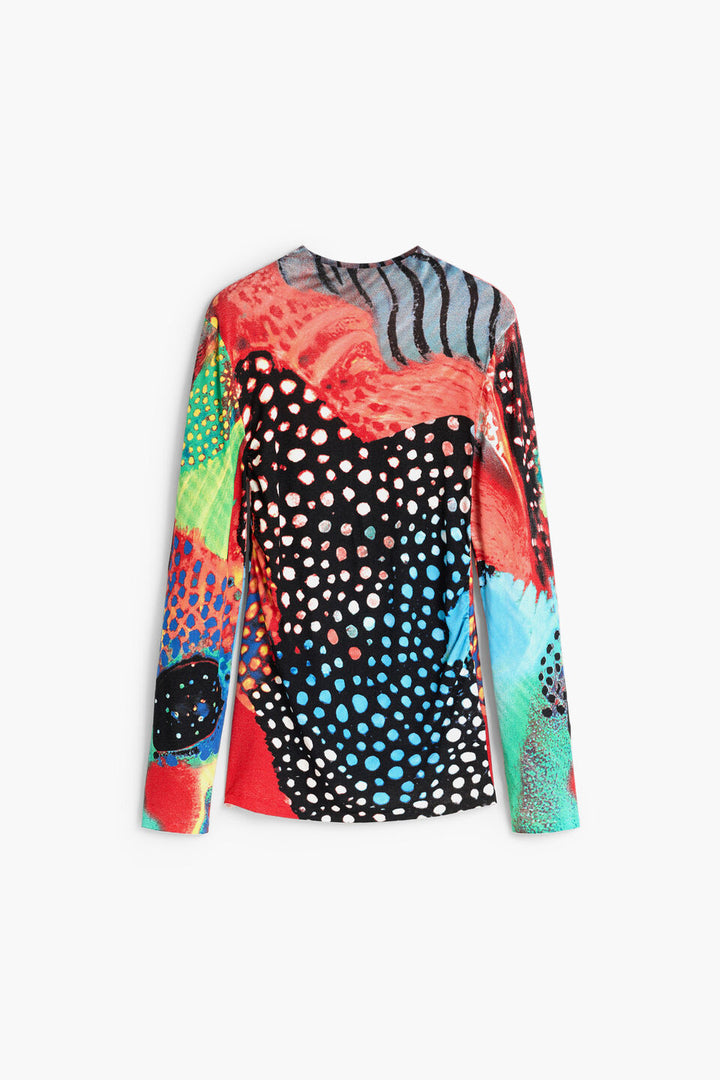PRINTED COLORS SWEATER "BLACK"