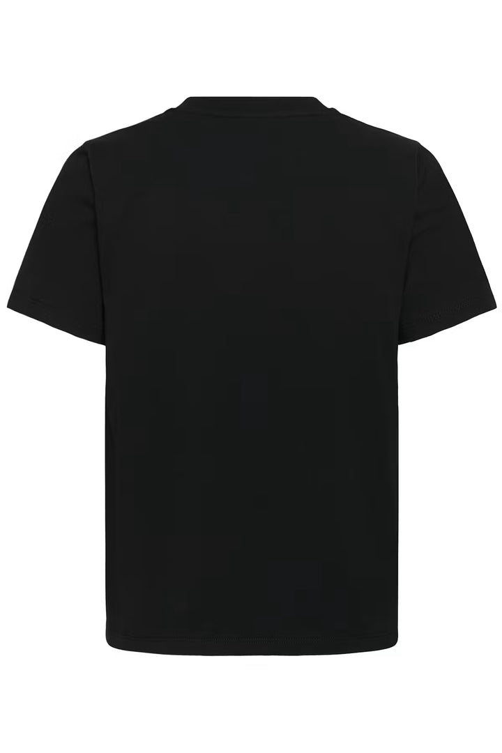 KAJOANNA T-SHIRT "BLACK W. FEATHER GREY"