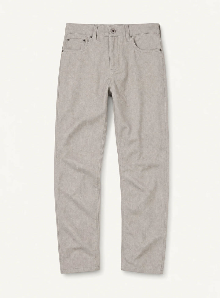 JONI - 5 POCKET FLEX PATTERN PANTS "GREIGE"