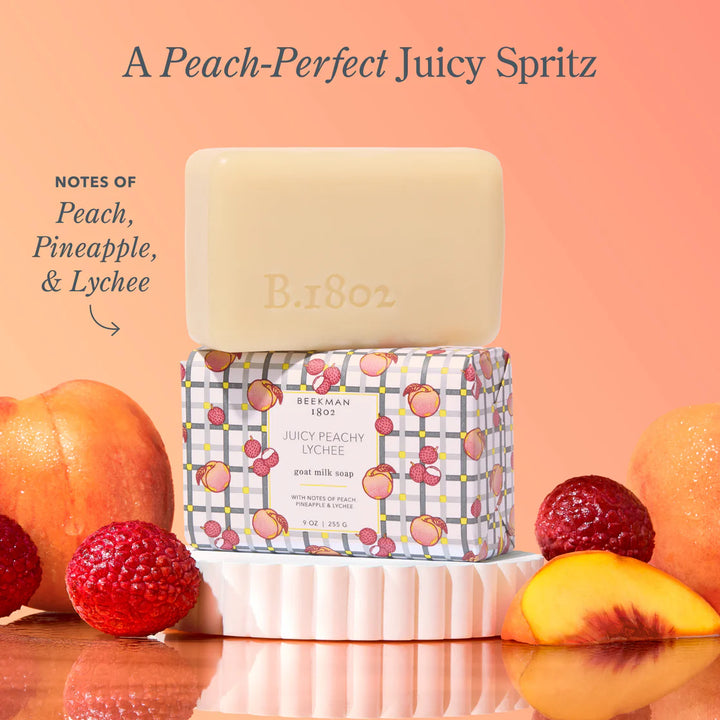 JUICY PEACHY LYCHEE BAR SOAP 9OZ