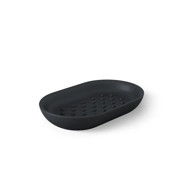 JUNIP OVAL SOAP DISH - BLACK