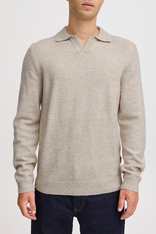 CFKARL PULLOVER POLO "LIGHT SAND MELANGE"