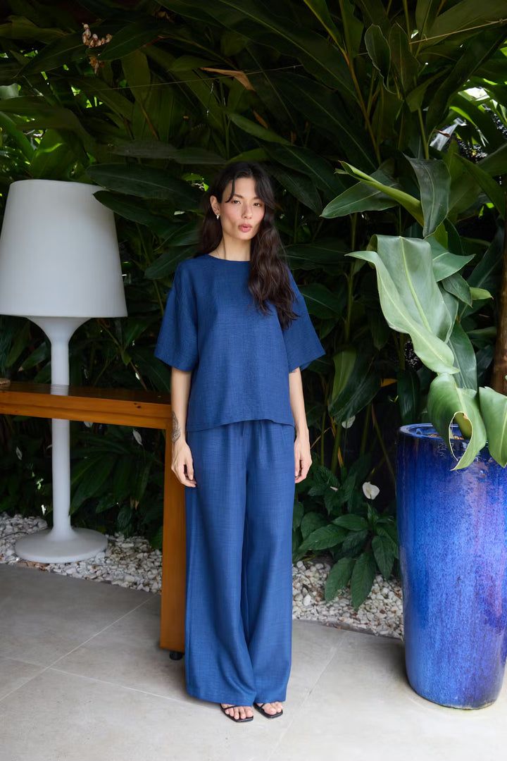 IHKATICO PANTS "TRUE NAVY MELANGE"