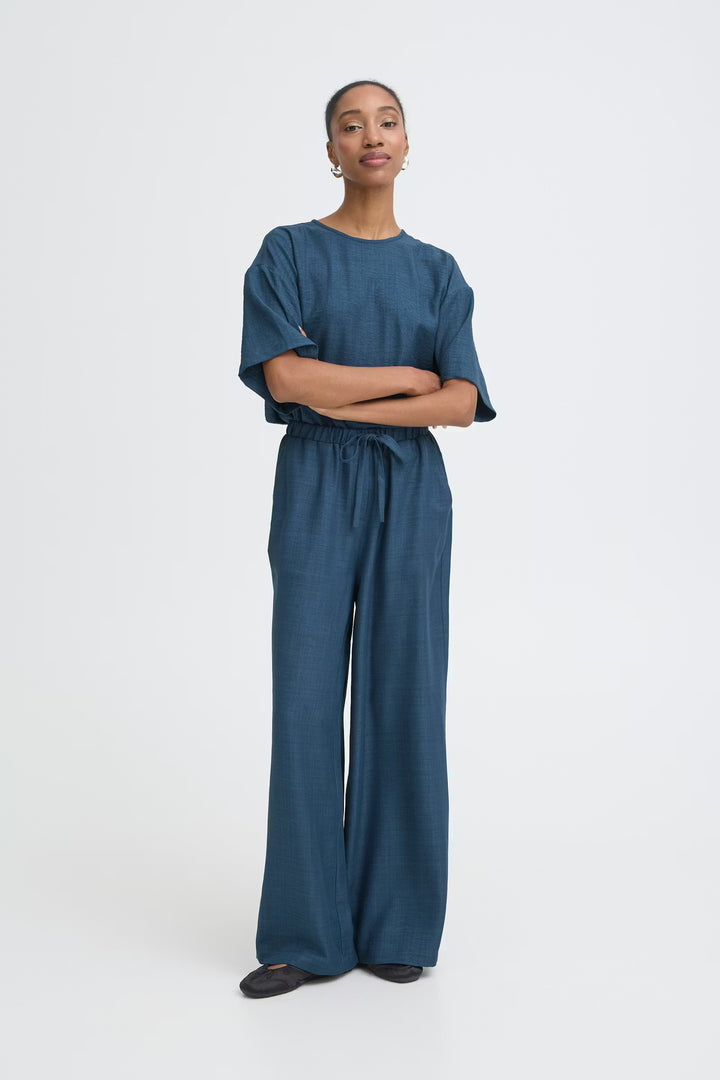 IHKATICO PANTS "TRUE NAVY MELANGE"