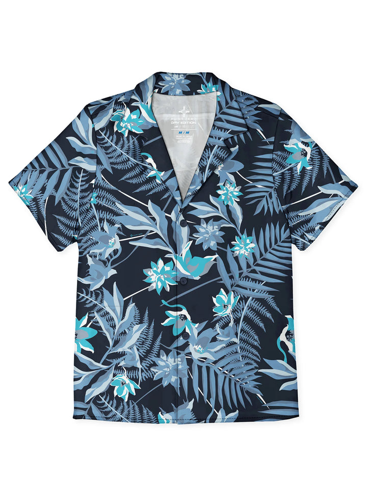 KIKO - TROPICAL BLOOMS PRINTED STRETCH SHIRT "LAGUNA"