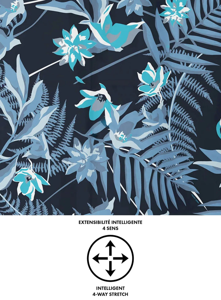 KIKO - TROPICAL BLOOMS PRINTED STRETCH SHIRT "LAGUNA"