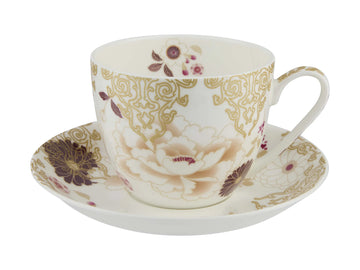 KIMONO CUP & SAUCER 480ML "WHITE"