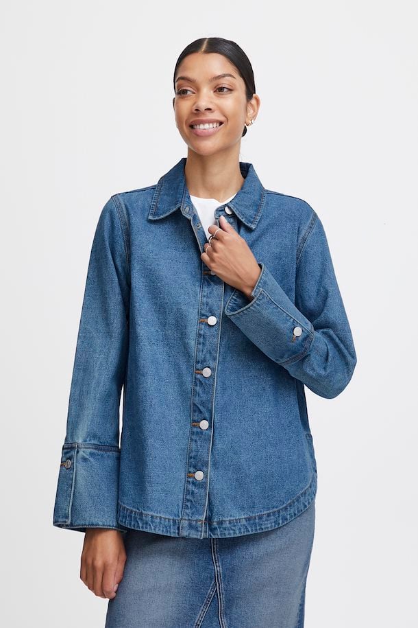 BYKITTA SHIRT - MID BLUE DENIM