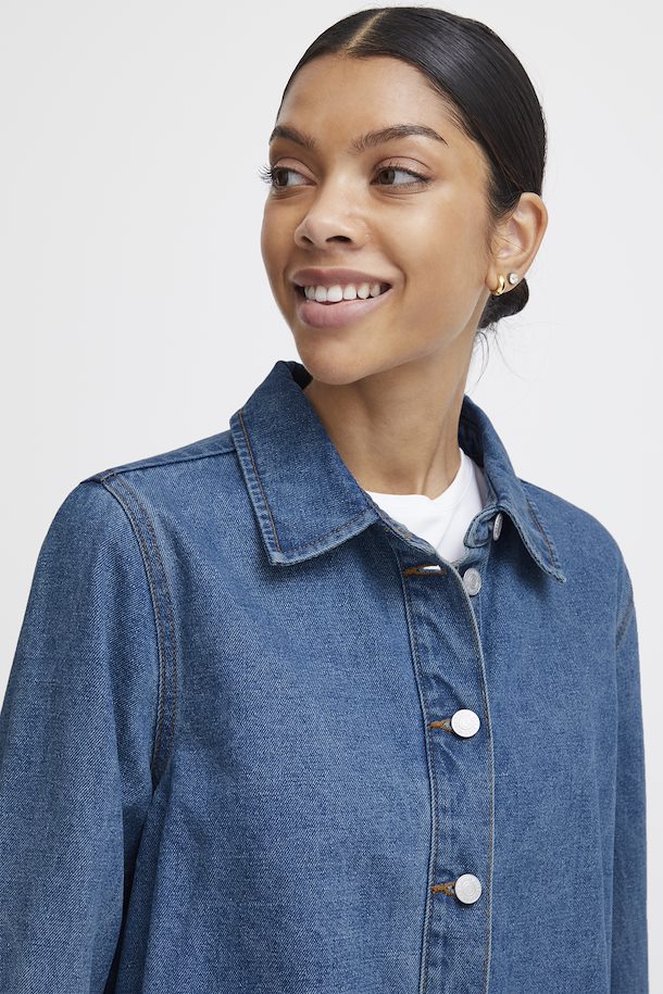 BYKITTA SHIRT - MID BLUE DENIM