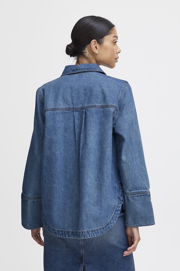 BYKITTA SHIRT - MID BLUE DENIM