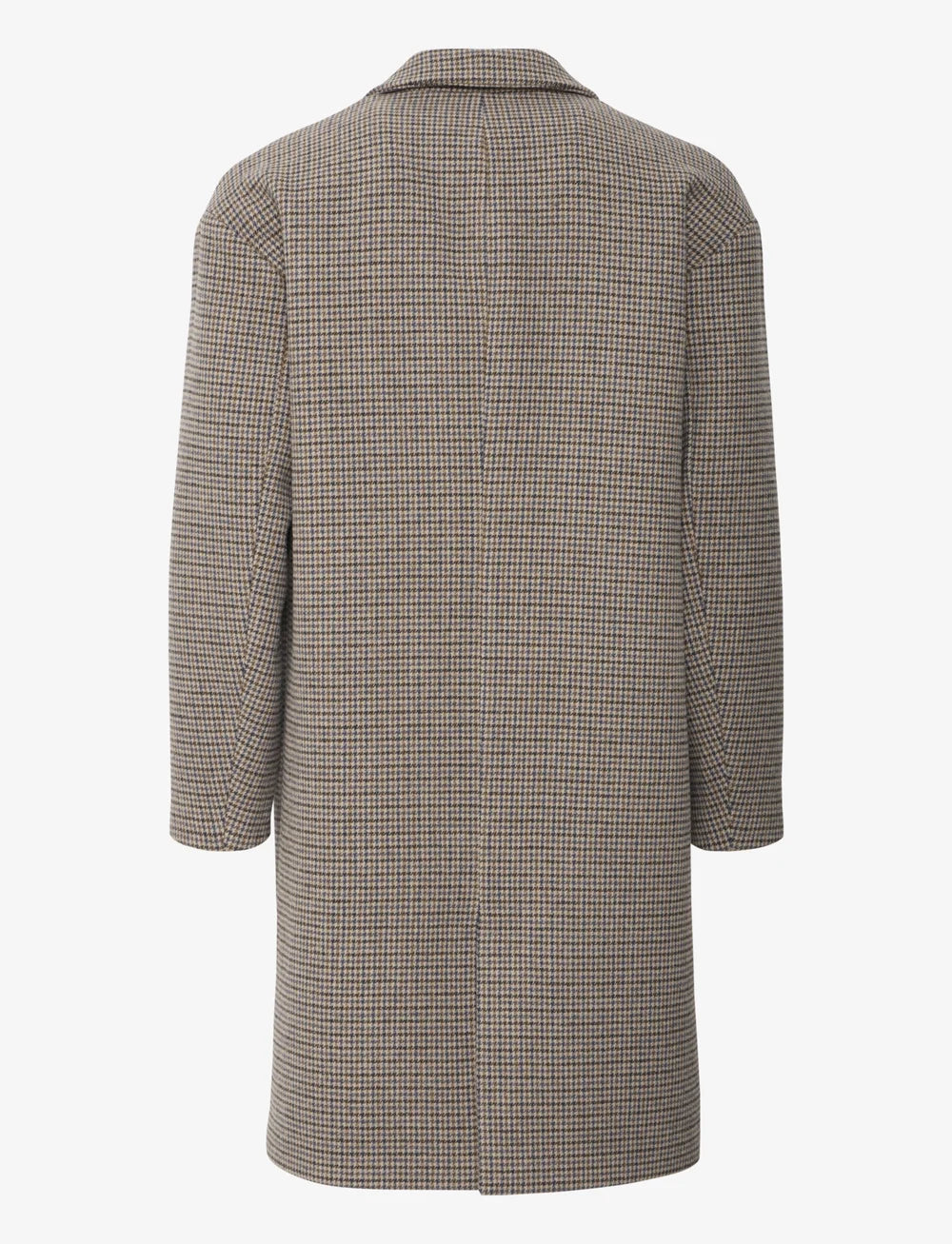 CFCLAES HOUNDSTOOTH CHECKED COAT "SILVER MINK"