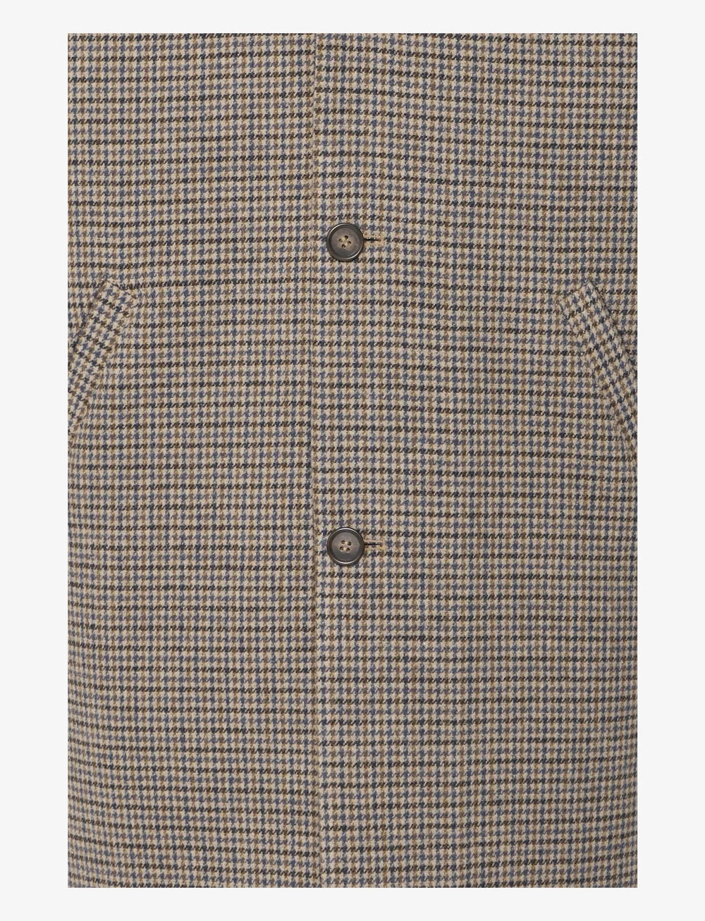 CFCLAES HOUNDSTOOTH CHECKED COAT "SILVER MINK"