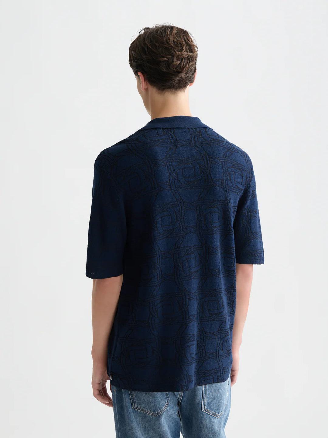 KNITTED SHORT SLEEVE SHIRT "HORSESHOES INFINITY"