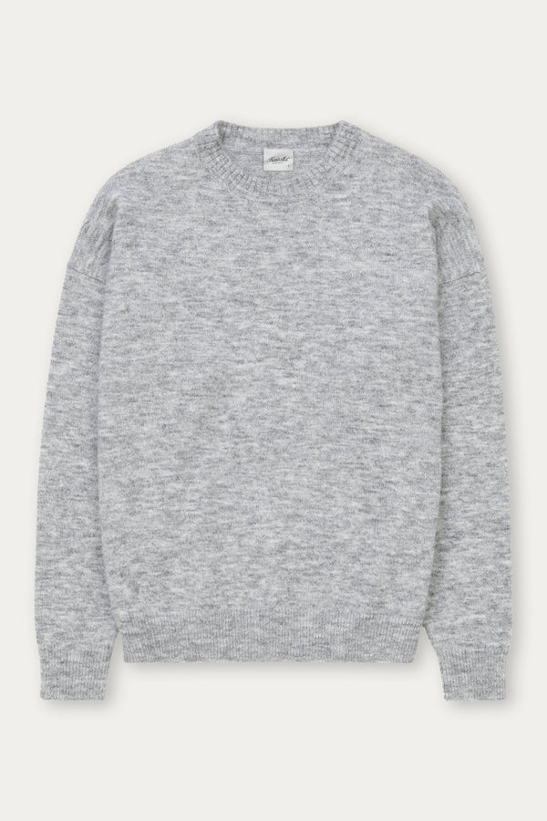FW25 BRUSHED KNIT CREW "ATHLETIC GREY"