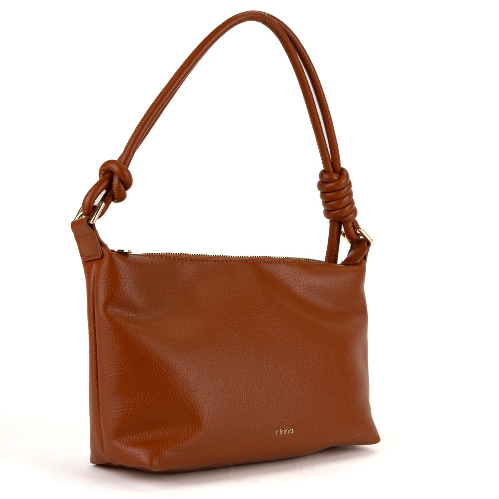 RIONA PANDORA KNOTTED BAG "COGNAC"