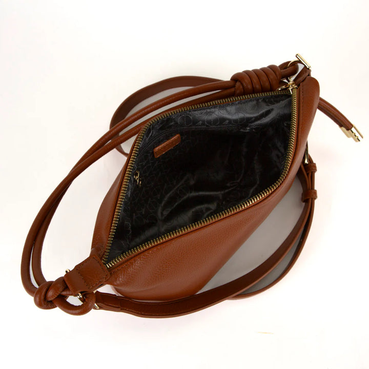 RIONA PANDORA KNOTTED BAG "COGNAC"