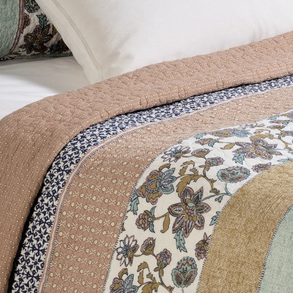 KOMBUCHA PRINTED QUILT - DOUBLE/QUEEN 3 PCS