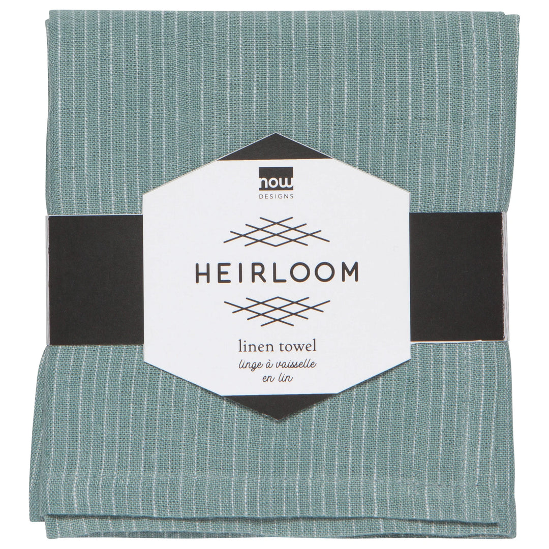 LAGOON PINSTRIPE LINEN DISHTOWEL