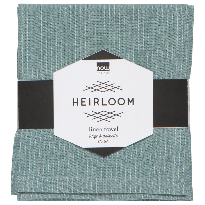 LAGOON PINSTRIPE LINEN DISHTOWEL